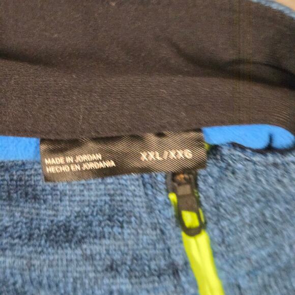 Spyder Ski Men's Outbound  1/4 Zip Sweater Pullover Jacket, Blue Black Size XXL - Picture 7 of 10